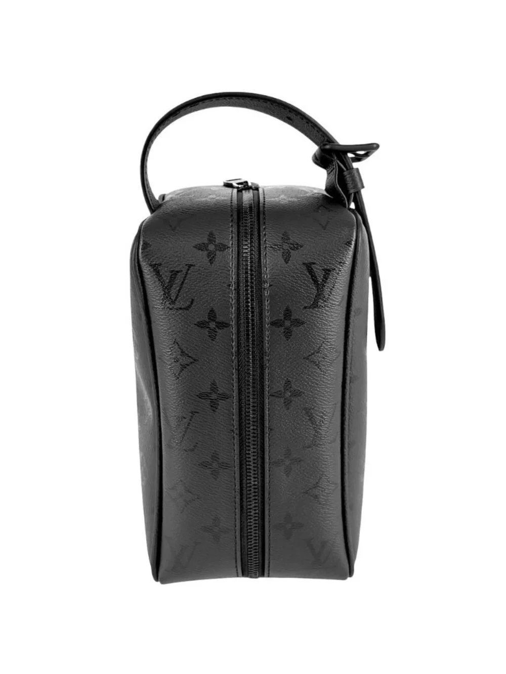 Louis Vuitton Handle Monogram Midnight Canvas Rocker Dopp Kit Clutch Black